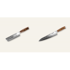 Nakiri nôž Seburo SUBAJA Damascus 175mm + Šéfkucharský nôž Seburo SUBAJA Damascus 250mm