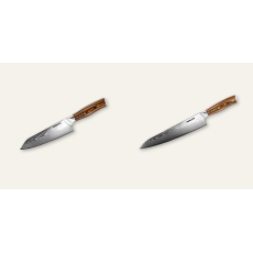 Kiritsuke (majster-šéf, santoku) nôž Seburo SUBAJA Damascus 180mm + Šéfkucharský nôž Seburo SUBAJA Damascus 250mm