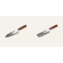 AKCIA 1+1 Kiritsuke (majster-šéf, santoku) nôž Seburo SUBAJA Damascus 180mm + Nakiri nôž Seburo SUBAJA Damascus 175mm