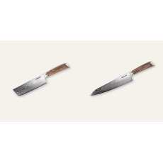Nakiri nôž Seburo HOGANI Damascus 170mm + Šéfkucharský nôž...