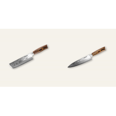 Nakiri nôž Seburo SUBAJA Damascus 175mm + Šéfkucharský nôž...