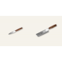 AKCIA 1+1 Nôž na ovocie a zeleninu Seburo SUBAJA Damascus 95mm + Nakiri nôž Seburo SUBAJA Damascus 175mm