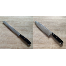 AKCIA 1+1 Nůž na pečivo Seburo WEST Damascus 200mm + Šéfkucharský nôž Seburo WEST Damascus 220mm