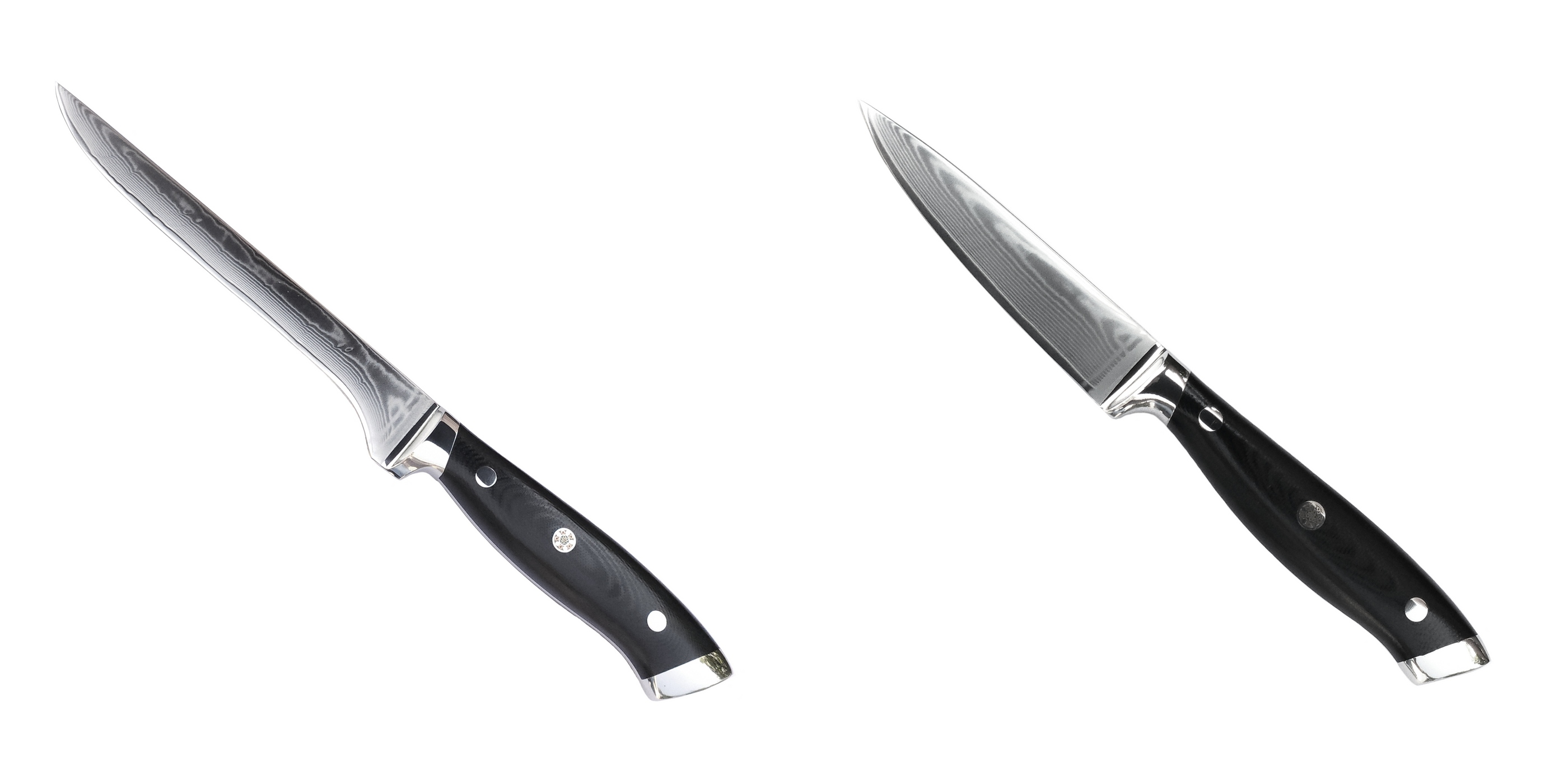 AKCIA 1+1 Vykosťovací nôž Seburo WEST Professional Damascus 170mm + Nôž na ovocie a zeleninu Seburo WEST Professional Damascus 90mm