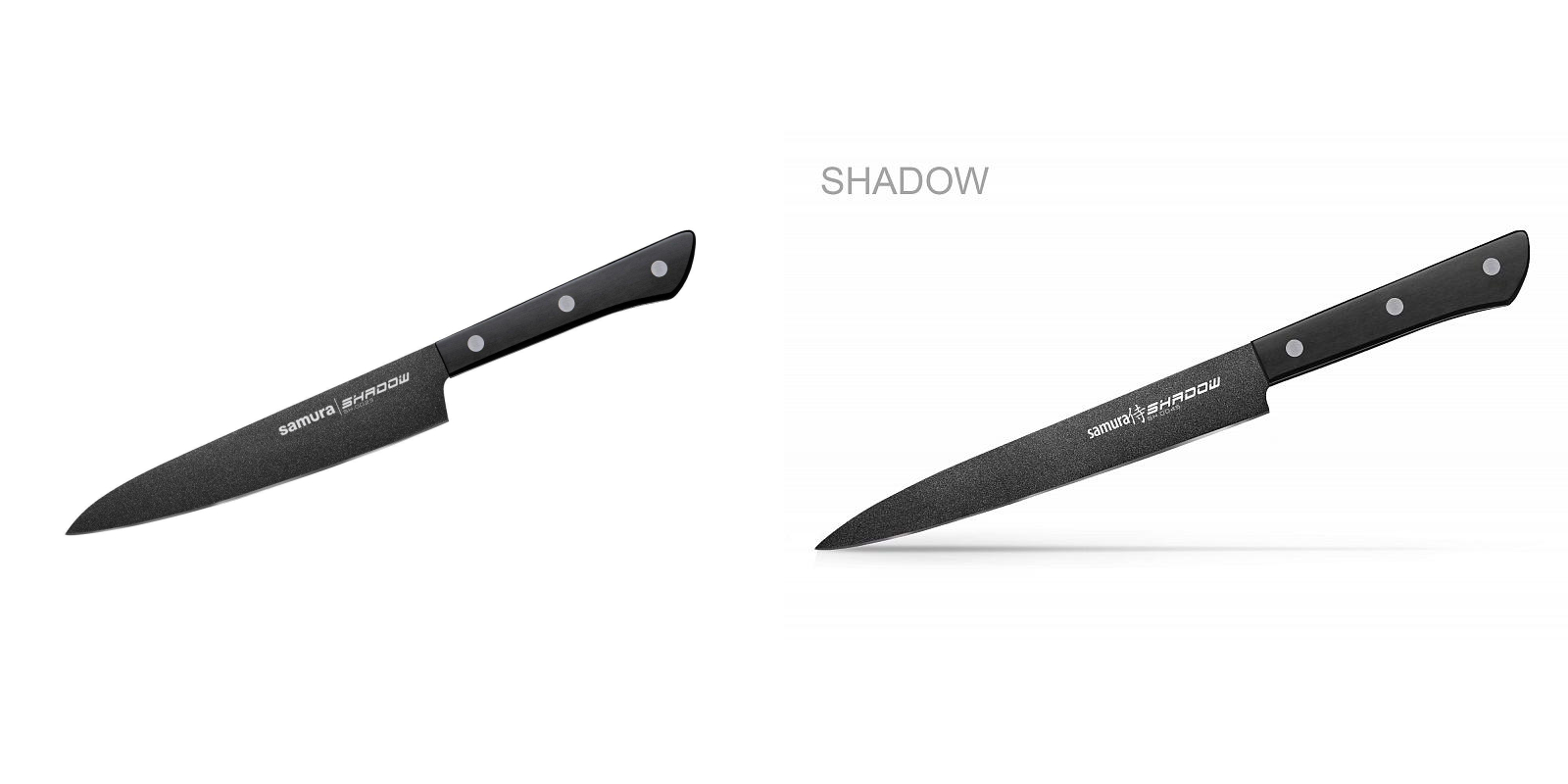 AKCIA 1+1 Kuchynský univerzální nôž Samura SHADOW (SH-0023) 150mm + Filetovací nůž Samura SHADOW (SH-0045) 196mm